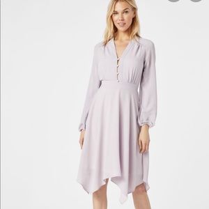 JustFab lavender v-neck dress
